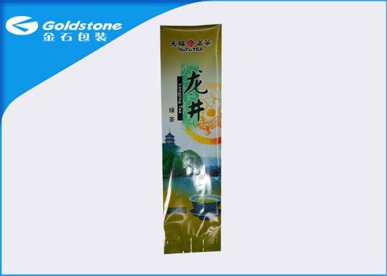 আয়তক্ষেত্রাকার চকচকে সারফেস Laminated অ্যালুমিনিয়াম সবুজ চা ব্যাগ Sachet